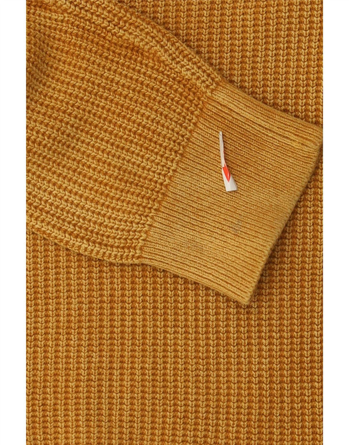 Ανδρικό πουλόβερ Superdry Crew Neck Jumper Μικρό κίτρινο βαμβακερό