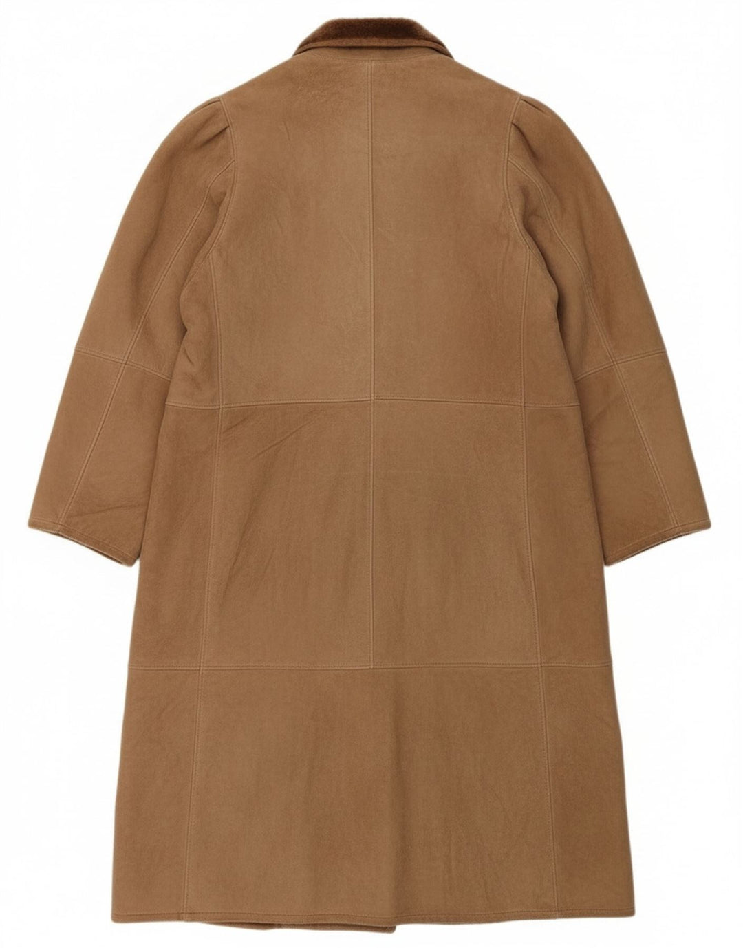 Vintage Γυναικείο Παλτό Shearling UK 16 Large Beige