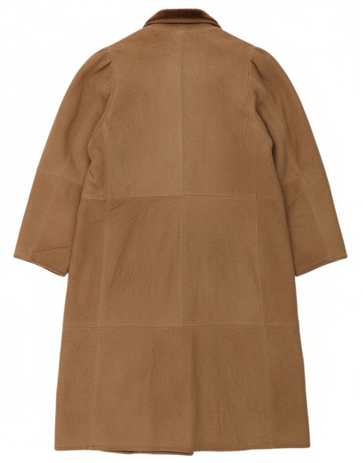 Vintage Γυναικείο Παλτό Shearling UK 16 Large Beige