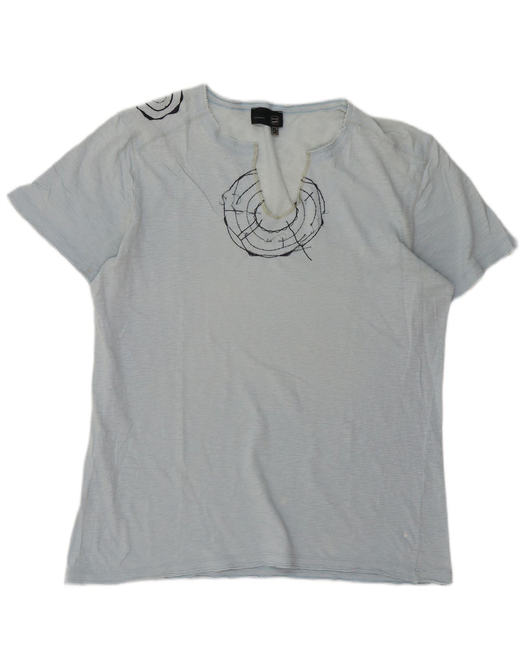Ανδρικό γραφικό T-Shirt GAS Top XL Blue Flecked