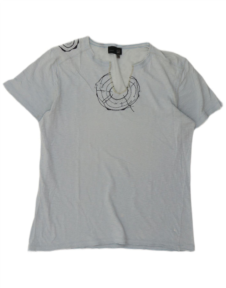 Ανδρικό γραφικό T-Shirt GAS Top XL Blue Flecked