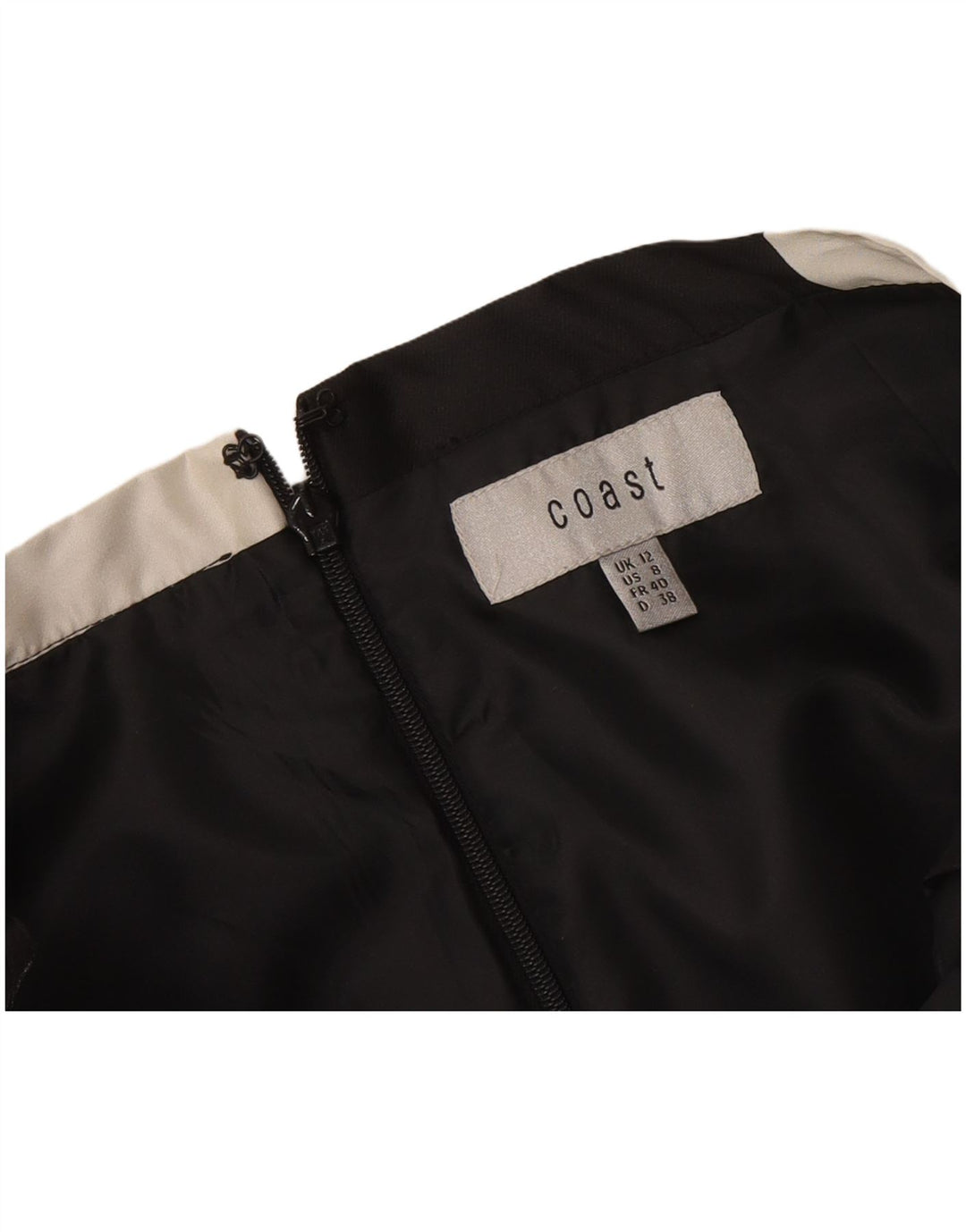 Γυναικεία φούστα Coast A-Line UK 12 Medium W30 Μαύρη γεωμετρική
