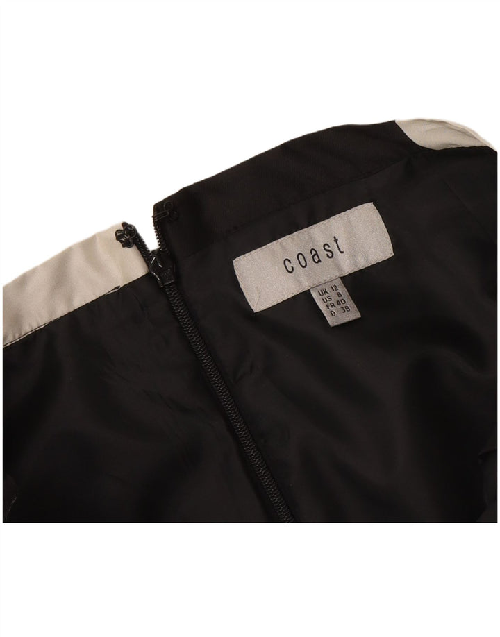 Γυναικεία φούστα Coast A-Line UK 12 Medium W30 Μαύρη γεωμετρική