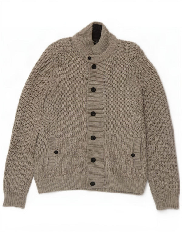 Ανδρικό πουλόβερ ζακέτα Ted Baker Size 6 2XL Γκρι βαμβακερό