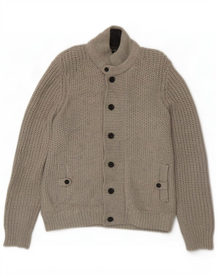 Ανδρικό πουλόβερ ζακέτα Ted Baker Size 6 2XL Γκρι βαμβακερό