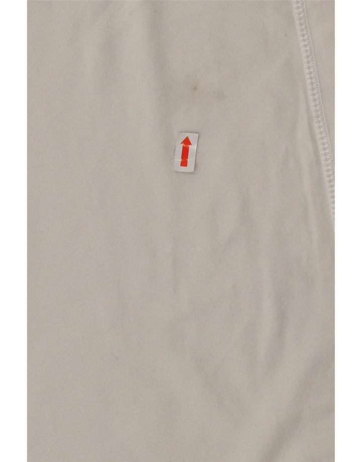 Γυναικείο T-Shirt CHAMPION Top UK 14 Large White Colourblock