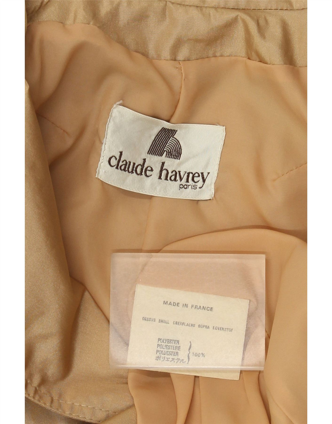 Claude Havrey Γυναικεία καμπαρντίνα με διπλό στήθος UK 14 Medium Beige