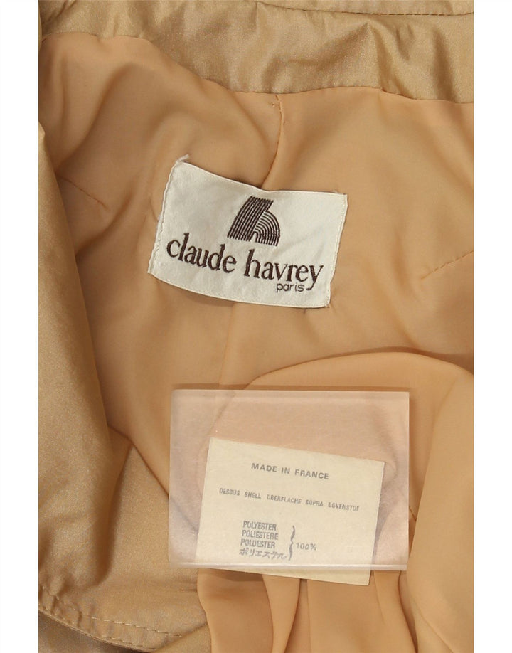 Claude Havrey Γυναικεία καμπαρντίνα με διπλό στήθος UK 14 Medium Beige