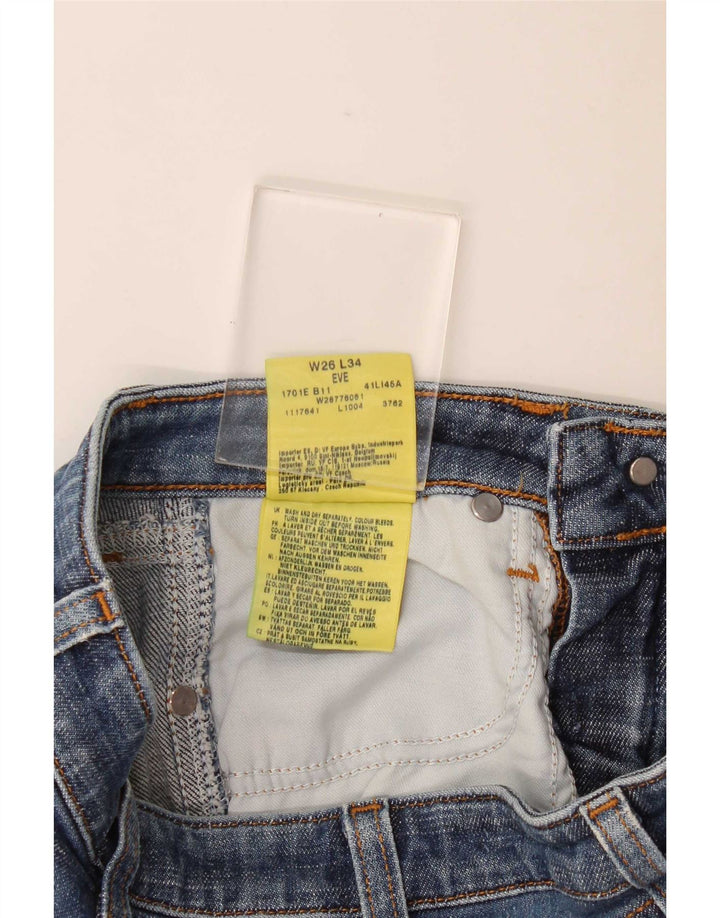 Wrangler Womens Eve Bootcut Jeans W26 L29 Μπλε βαμβακερό