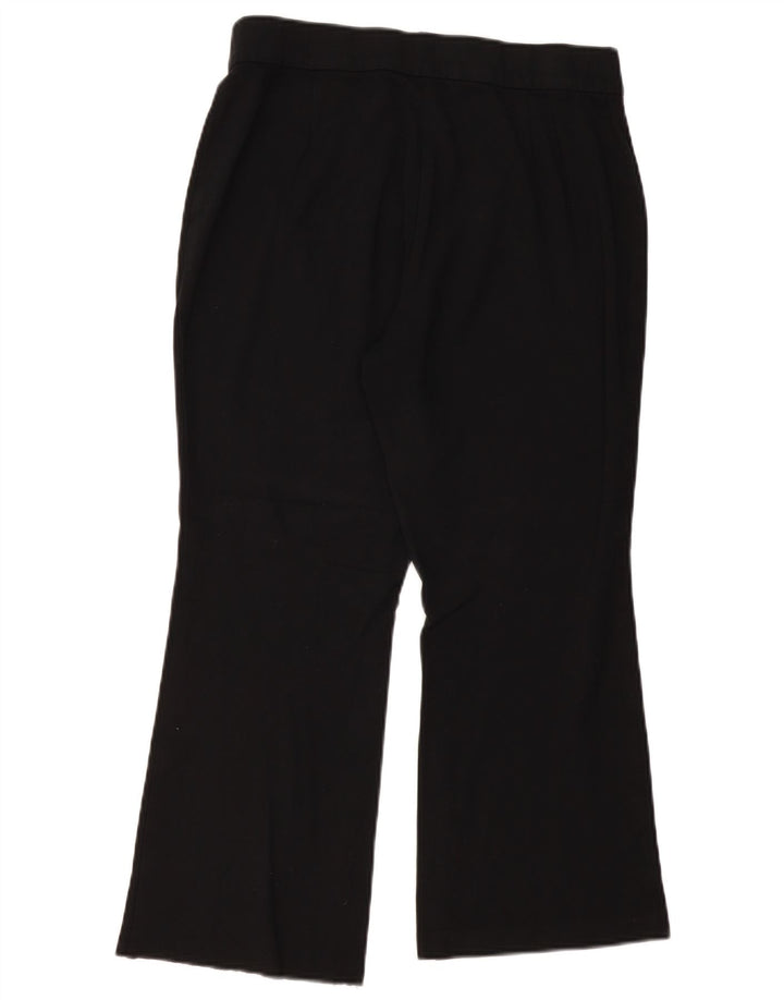 MARKS & SPENCER Γυναικείο Bootcut Cropped Παντελόνι UK 16 Large W32 L25 Black