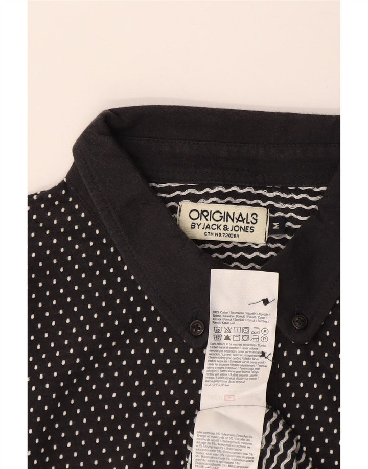 Ανδρικό μπλουζάκι πόλο Jack & Jones, Βαμβακερό μεσαίο μπλε ναυτικό