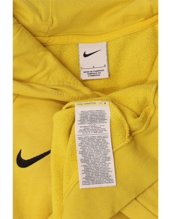 Ανδρικό κουκούλα Nike, μεγάλο κίτρινο βαμβακερό