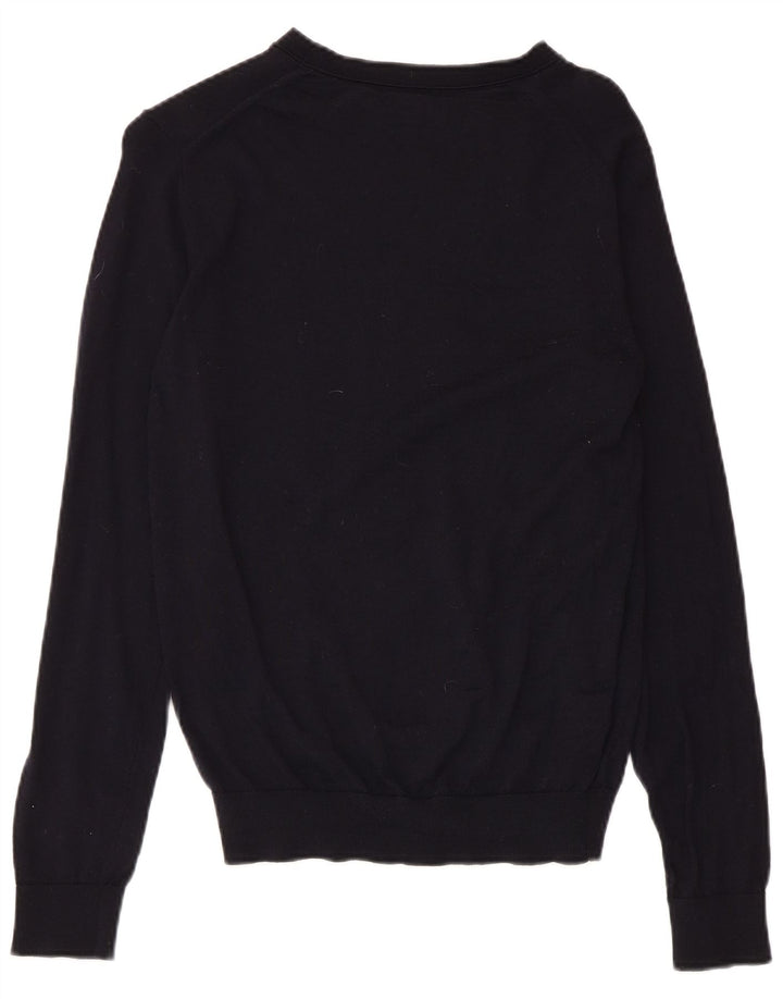 REISS Γυναικείο πουλόβερ με λαιμόκαυστο UK 12 μεσαίου μπλε μαλλί