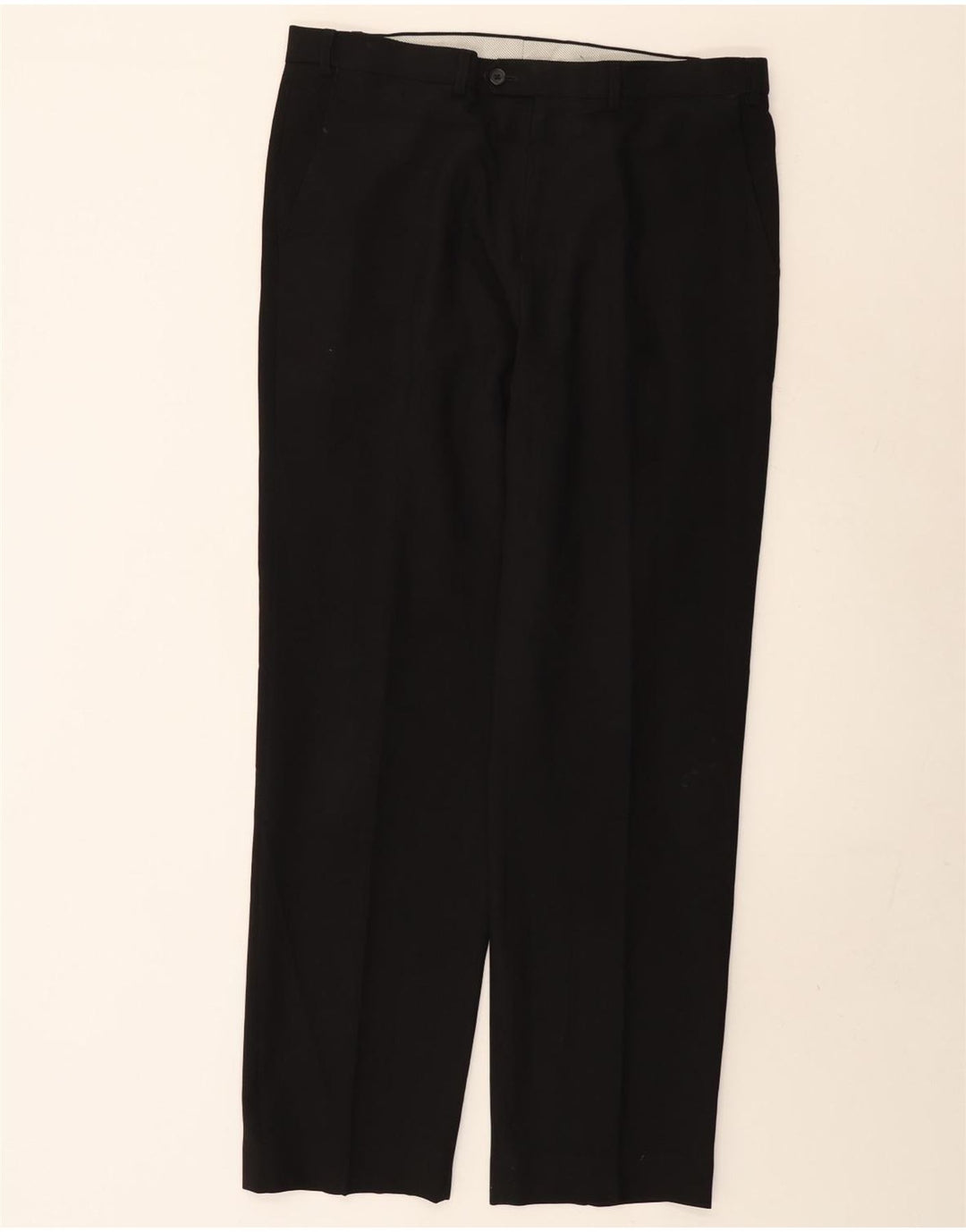 MARKS & SPENCER Ανδρικό παντελόνι με κανονική εφαρμογή W36 L33 μαύρο πολυεστέρα