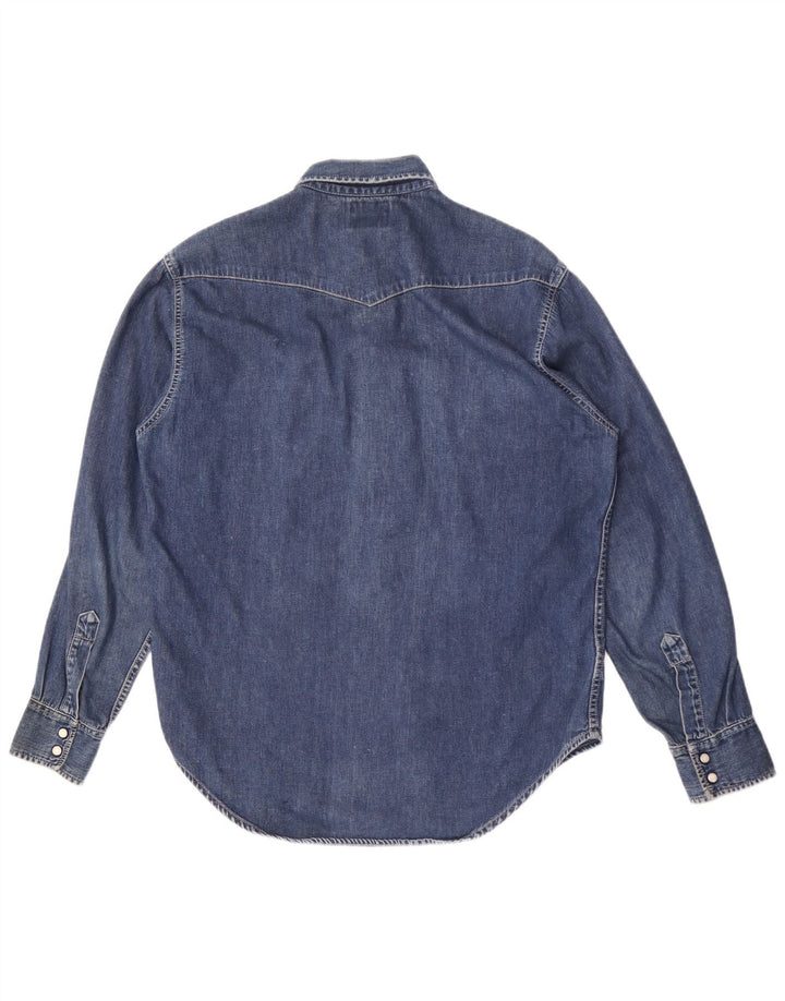 Ανδρικό τζιν πουκάμισο Levi's μεσαίο μπλε βαμβακερό