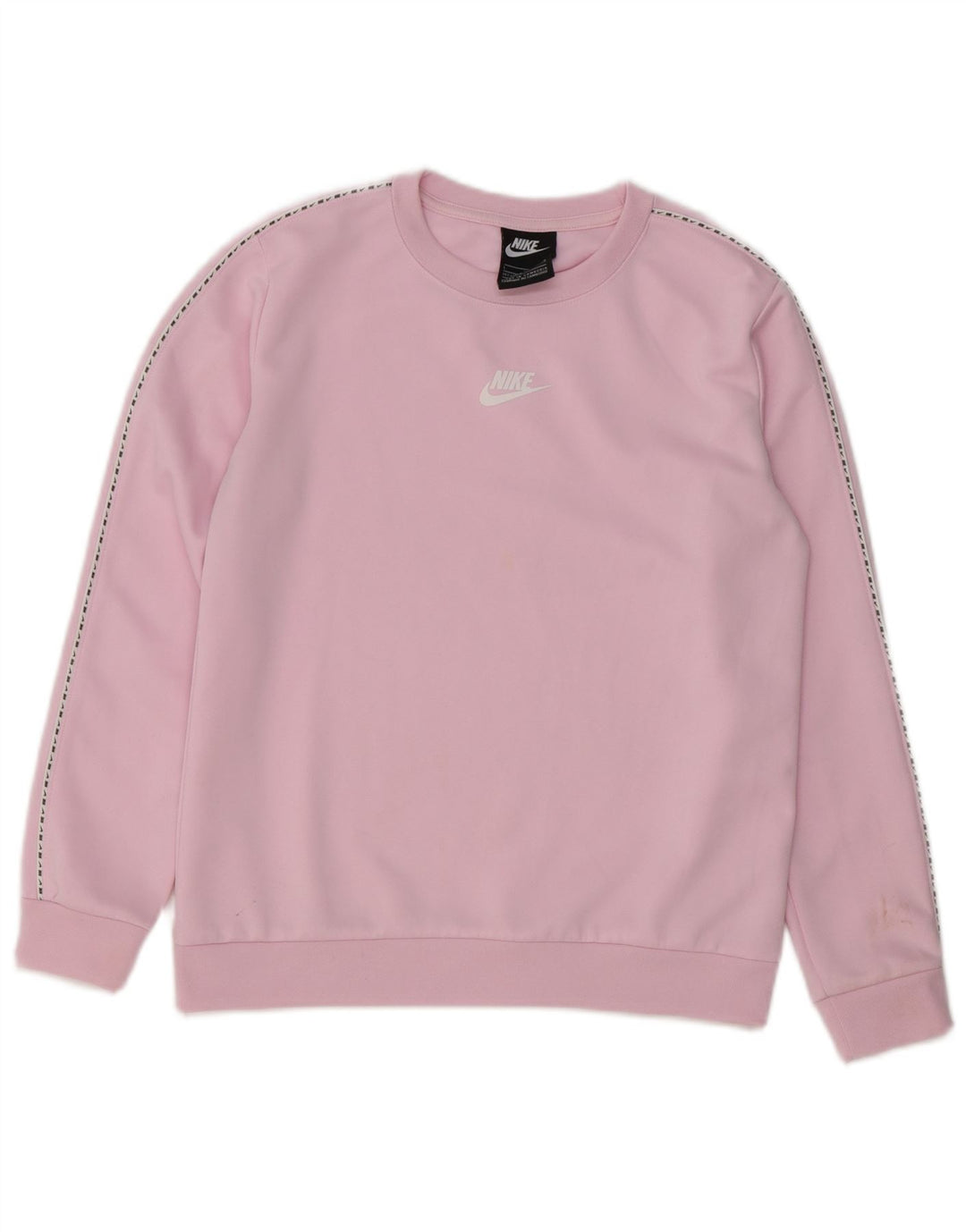 Nike Girls Graphic Φούτερ Jumper 12-13 ετών Μεγάλο Ροζ Πολυεστέρας