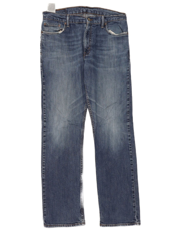 Levi's Mens 514 Straight Jeans W34 L32 Μπλε βαμβακερό