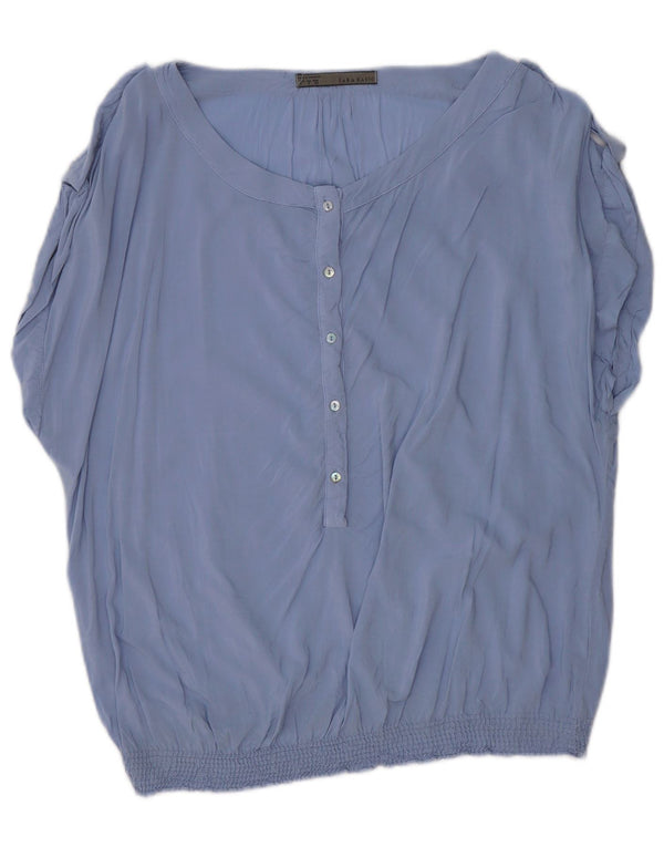 Zara Γυναικεία Μπλούζα Oversized Top UK 10 Small Blue