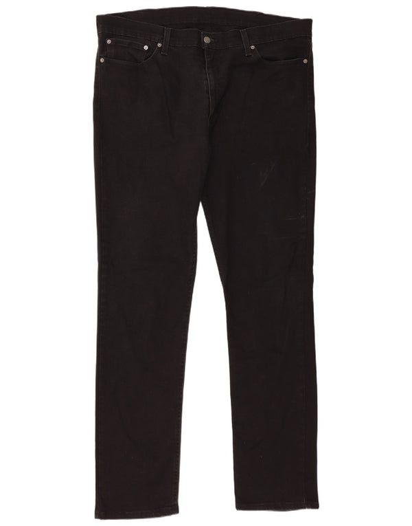 Levi's Mens 511 Slim Jeans W38 L34 Μαύρο βαμβακερό