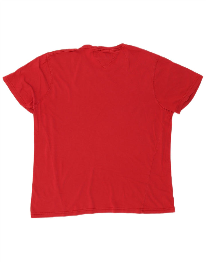 Ανδρικό γραφικό T-Shirt Tommy Hilfiger Top μεγάλο κόκκινο