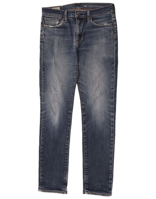 Levi's Womens 511 Slim Jeans W32 L34 Blue Cotton