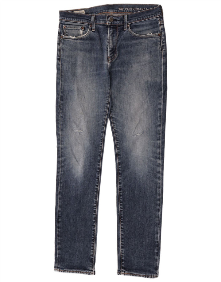 Levi's Womens 511 Slim Jeans W32 L34 Blue Cotton