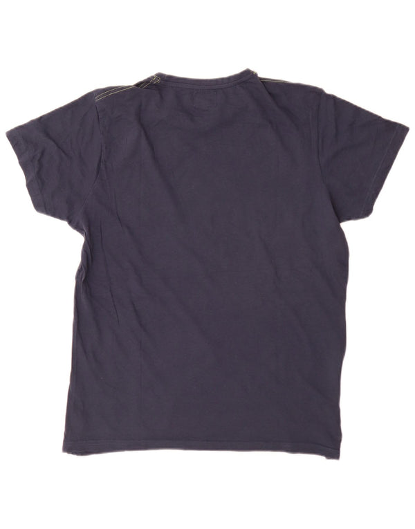 Ανδρικό γραφικό μπλουζάκι Enrico Coveri Top Large Navy Blue από βαμβάκι