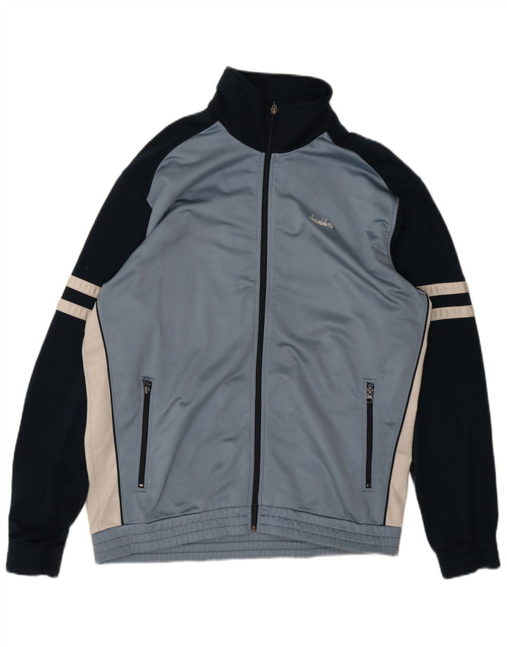 Ανδρική φόρμα Diadora Top Jacket UK 44 XL Blue Colourblock Polyester