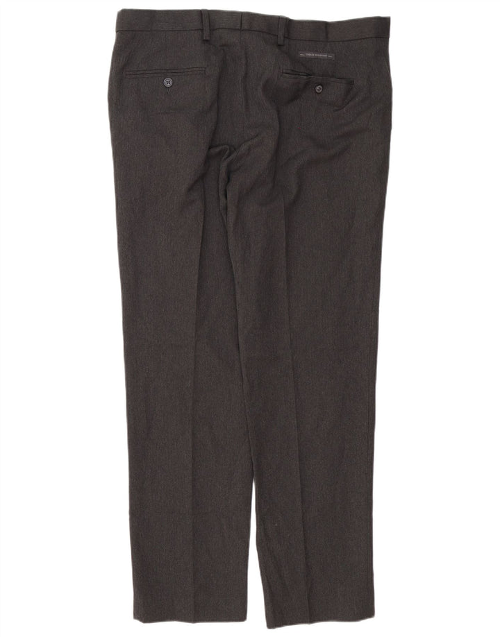 Ανδρικό παντελόνι Chino Marks & Spencer με γκρι πολυεστέρα W36 L31