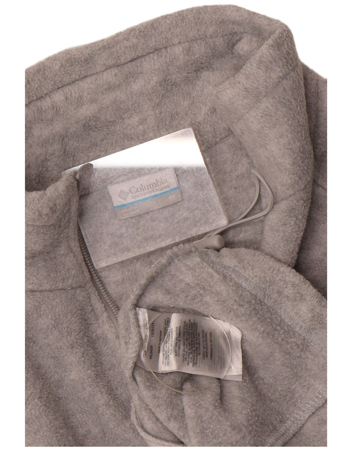 Columbia Γυναικείο Fleece Jacket UK 14 Medium Grey Polyester