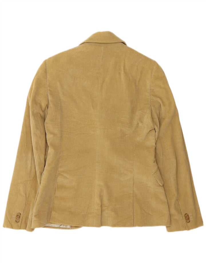 Massimo Dutti Γυναικείο σακάκι με 2 κουμπιά κοτλέ μπλέιζερ EU 42 μεγάλο μπεζ