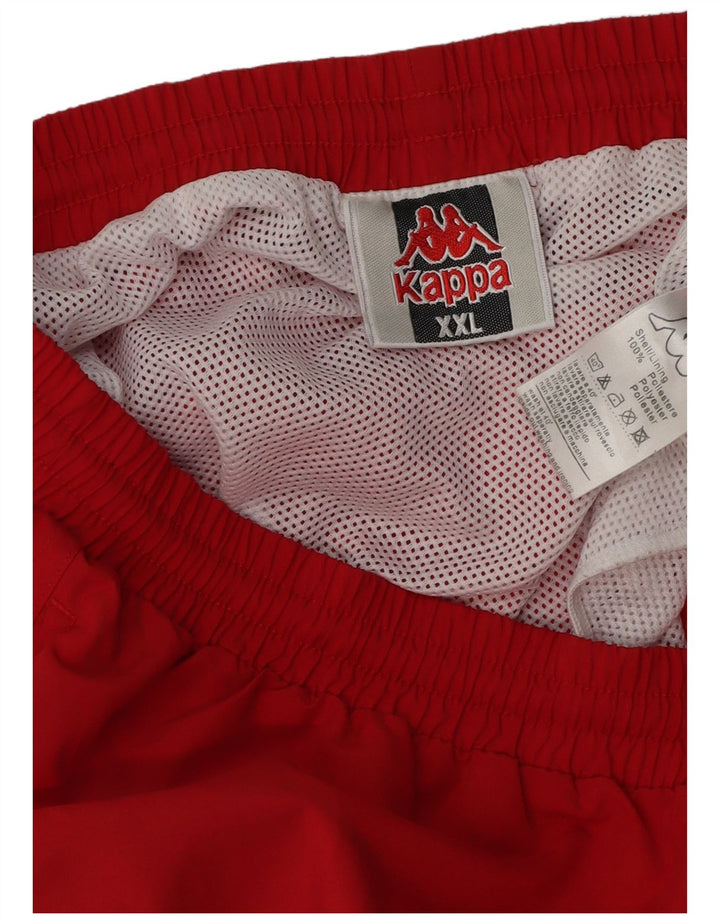 Ανδρικό αθλητικό σορτς Kappa 2XL κόκκινο πολυεστέρα