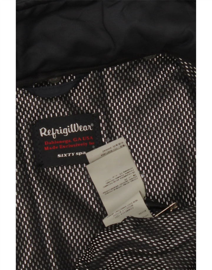 REFRIGIWEAR Γυναικείο παλτό με κουκούλα UK 14 Medium Navy Blue Polyamide
