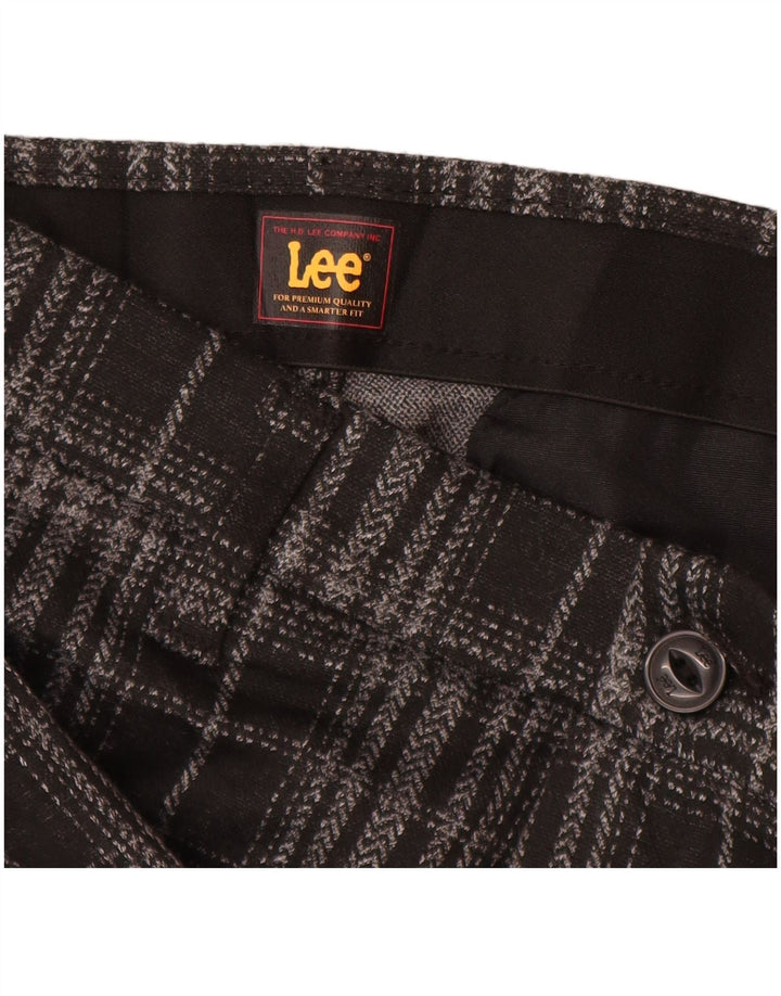 Lee Γυναικείο παντελόνι Chino US 10 Large W30 L30 Black Check Polyester