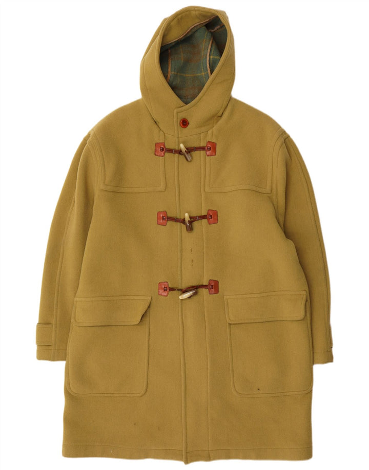 Vintage Ανδρικό παλτό Duffle με κουκούλα IT 52 XL Κίτρινο
