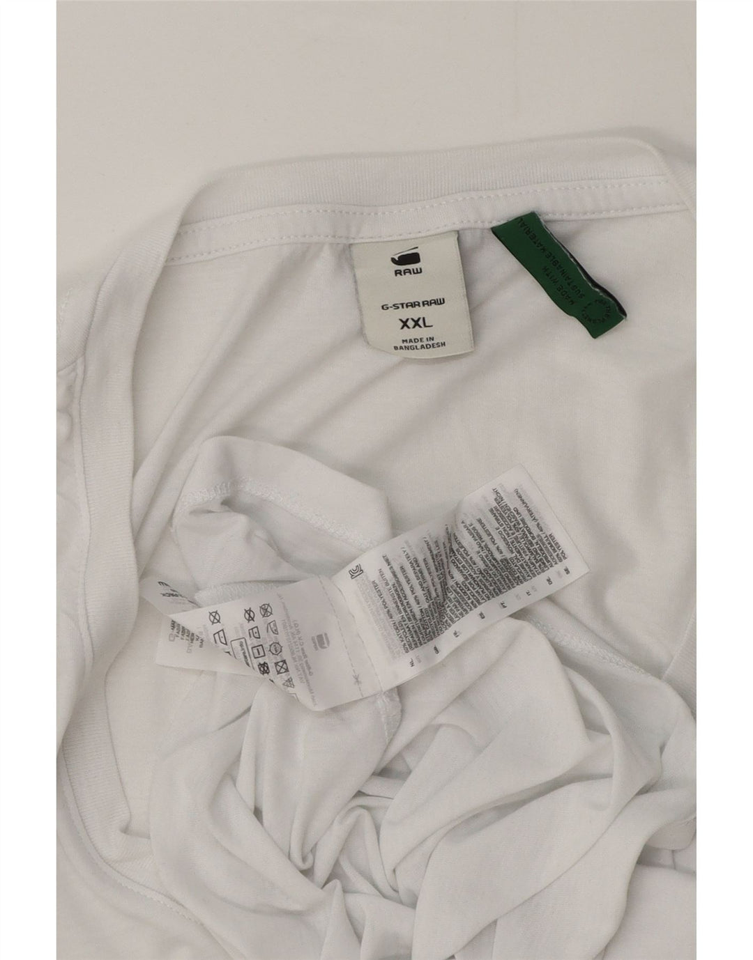 Ανδρικό T-Shirt G-Star Top 2XL Λευκό βαμβακερό