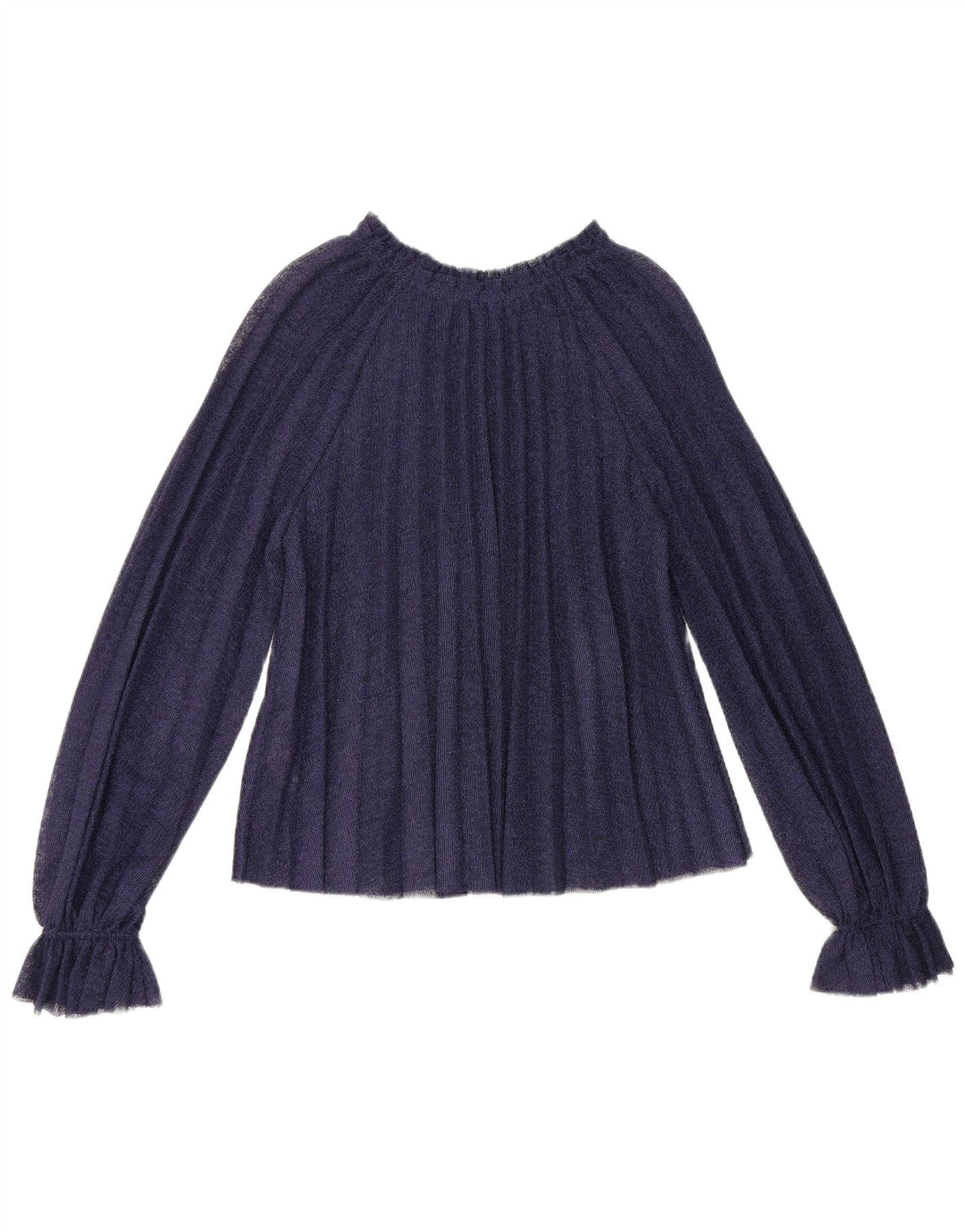 Zara Γυναικεία μακρυμάνικη μπλούζα Oversized Top UK 10 Small Navy Blue