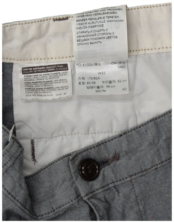 Ανδρικό σορτς Chino Dockers W32 Μεσαίο γκρι βαμβακερό