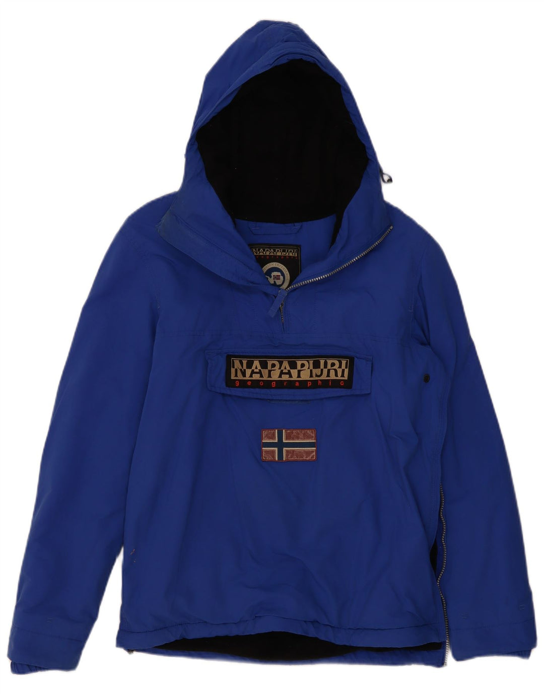 Napapijri Ανδρικό μπουφάν Anorak με κουκούλα UK 36 Small Blue Polyester