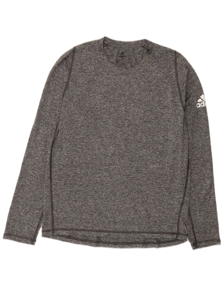 Adidas Ανδρικό τοπ Aeroready με μακρυμάνικο μεσαίο γκρι φλύκταινα