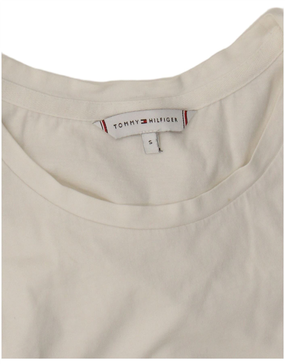 Tommy Hilfiger Γυναικείο T-Shirt Top UK 8 Small White