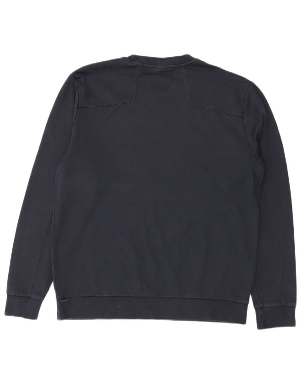 Ανδρικό γραφικό φούτερ Hugo Boss Jumper Large Navy Blue από βαμβάκι