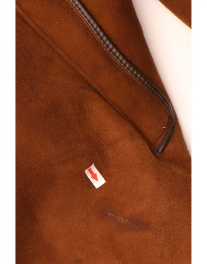 Morlands Γυναικείο Shearling Coat UK 16 Large Brown Sheepskin