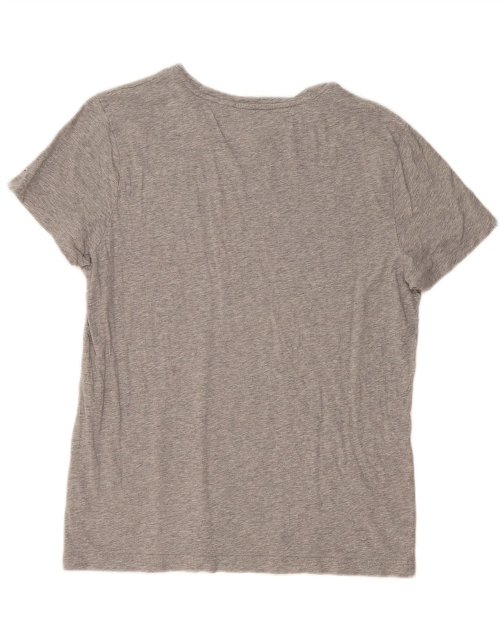 Γυναικείο γραφικό μπλουζάκι Tommy Hilfiger Top μεγάλο γκρι βαμβακερό
