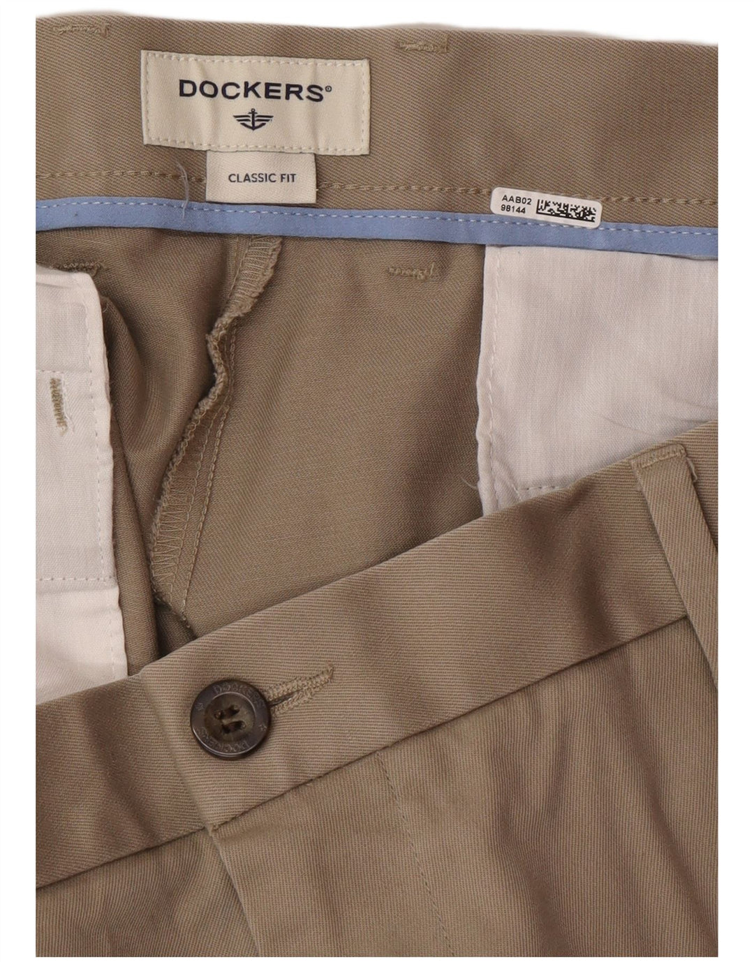 DOCKERS Ανδρικό παντελόνι Chino Classic Fit W38 L29 Beige Cotton Classic