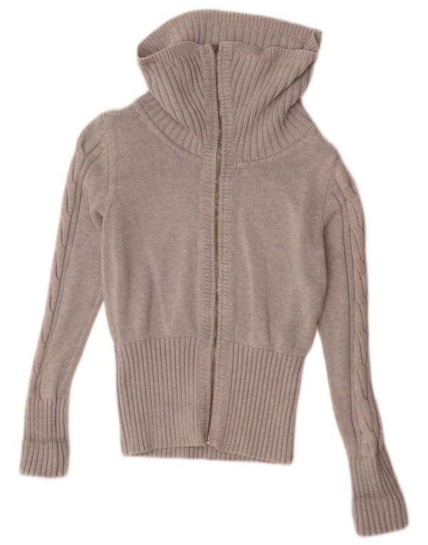 Tommy Hilfiger Γυναικείο πουλόβερ ζακέτα με φερμουάρ UK 14 Medium Grey