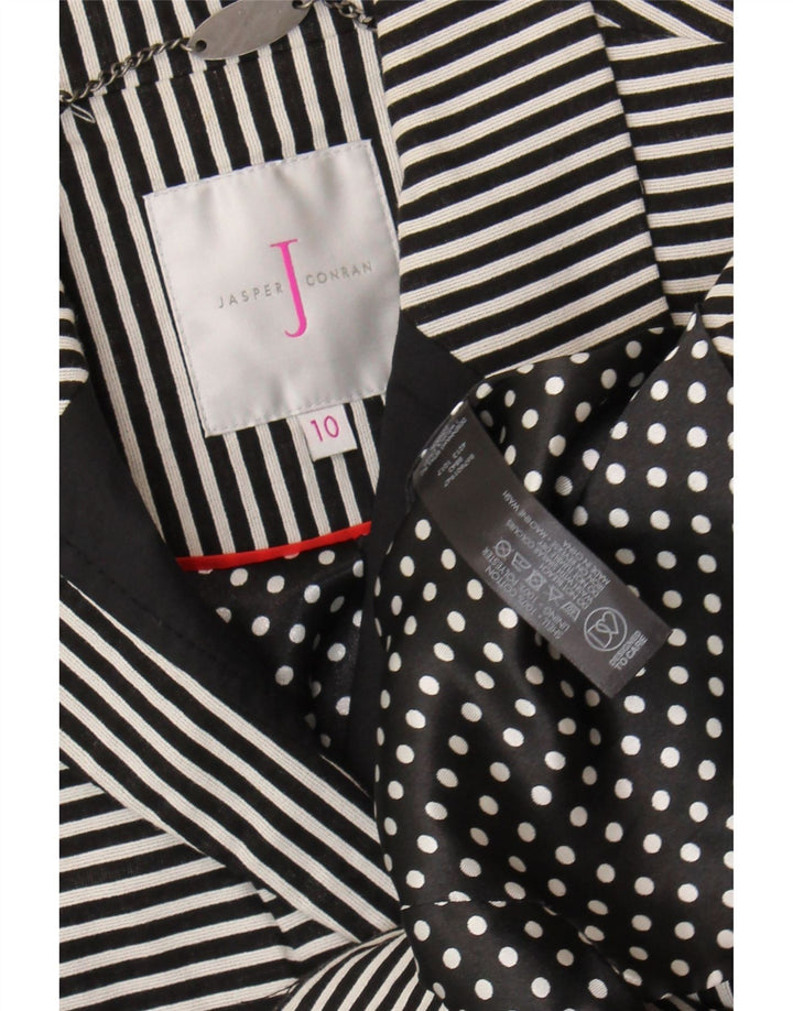 Jasper Conran Γυναικείο σακάκι 3/4 μανίκι UK 10 Small Black Pinstripe