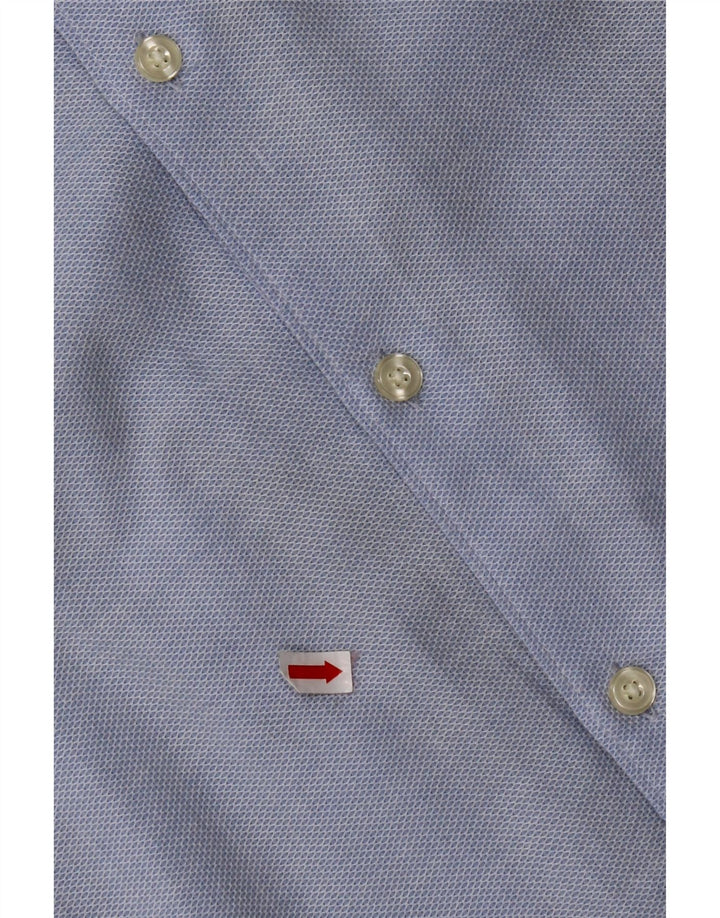 Ανδρικό πουκάμισο ZARA Slim Fit μεγάλο μπλε βαμβακερό
