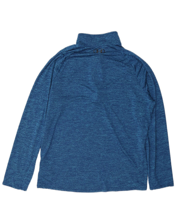 Ανδρική φόρμα πουλόβερ με φερμουάρ Under Armour Top Large Blue Flecked