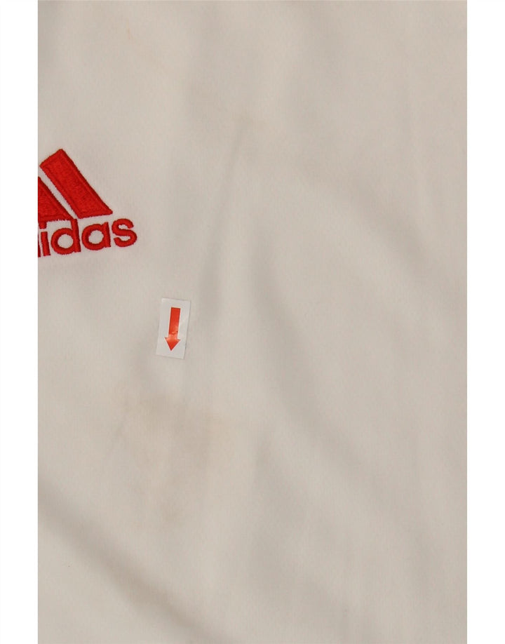 Adidas Ανδρικό T-Shirt Climalite Top 2XL Λευκός Πολυεστέρας